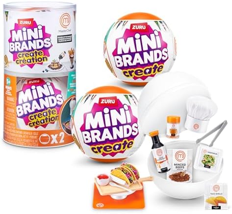 Mini Brands Create MasterChef Series 2 by ZURU (2 Pack) – Real Mi...