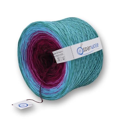 SparWolle BOBBEL Sonderedition Aurora Farbverlaufsgarn 4-fädig 267g 1000m – Bild 2