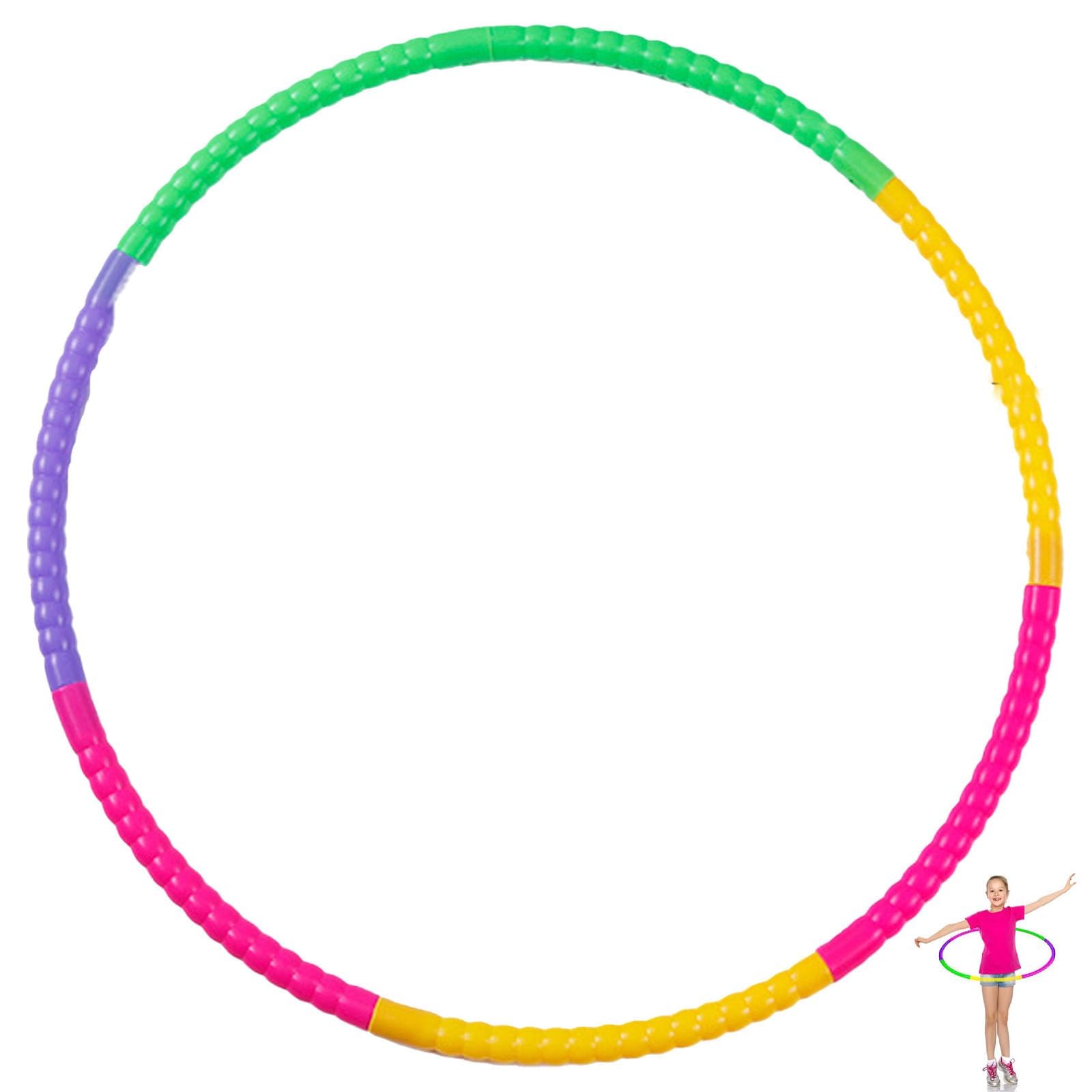 Kids Hula Hoop Hula Hoop Detachable and Adjustable Collapsible Kids Hula Hoop Fitness Exercise Hoop Children for Dance Fitness Gymnastics Games Lose Weight or As a Gift Fitness & Equipment