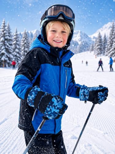 Image of SATINIOR 2 Pair Kids Winter Gloves