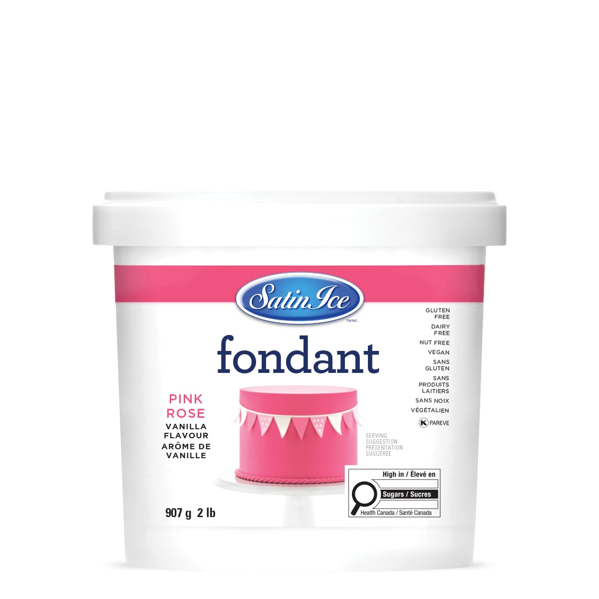 Satin Ice Black Fondant, Vanilla, 1 Kilogram — view 30