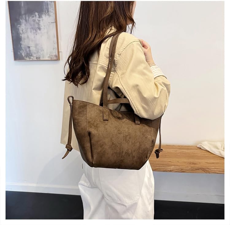 Tote Bags for Women Small Shoulder Bags Soft Handbags Chic Purses Satchel for Travel Work - Image 2