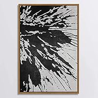 SIGNWIN Canvas Wall Art Black and White Flowers Canvas Prints Home Artwork Decoration for Living Room,Bedroom - 16