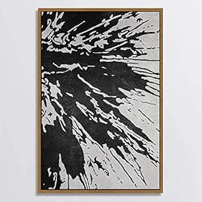 SIGNWIN Canvas Wall Art Black and White Flowers...