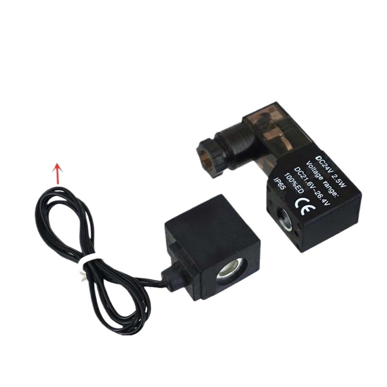 Électrovanne pneumatique 4V110-08 noire AC110V avec indicateur LED