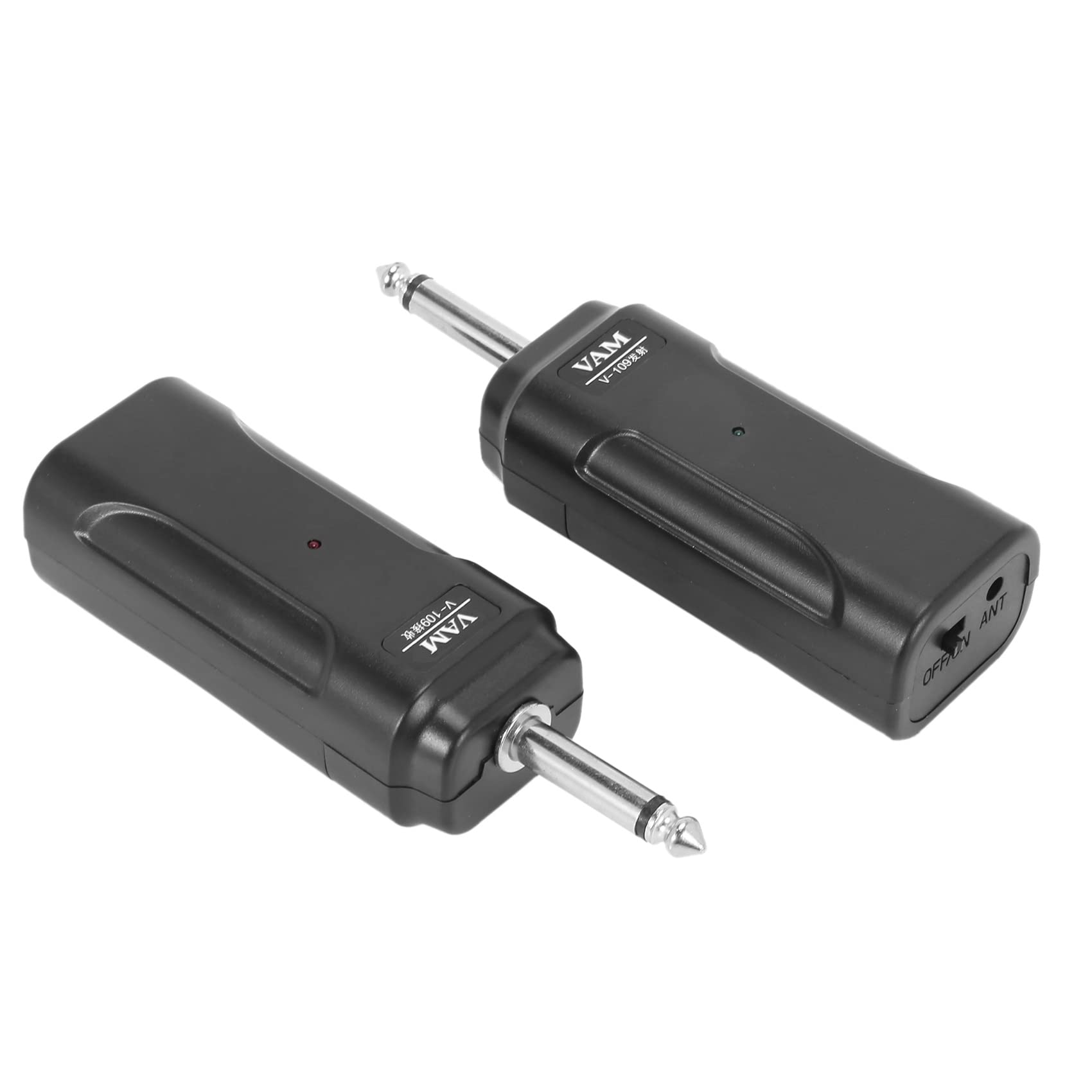 2 x nadajnik do gitary audio, system odbiornika do gitary elektrycznej, skrzypiec, instrumentu muzycznego, bezprzewodowego odbiornika