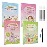 Magic Copybook for Kids | Magic Practice Copybook English | Magic Calligraphy That Can Be Reused...