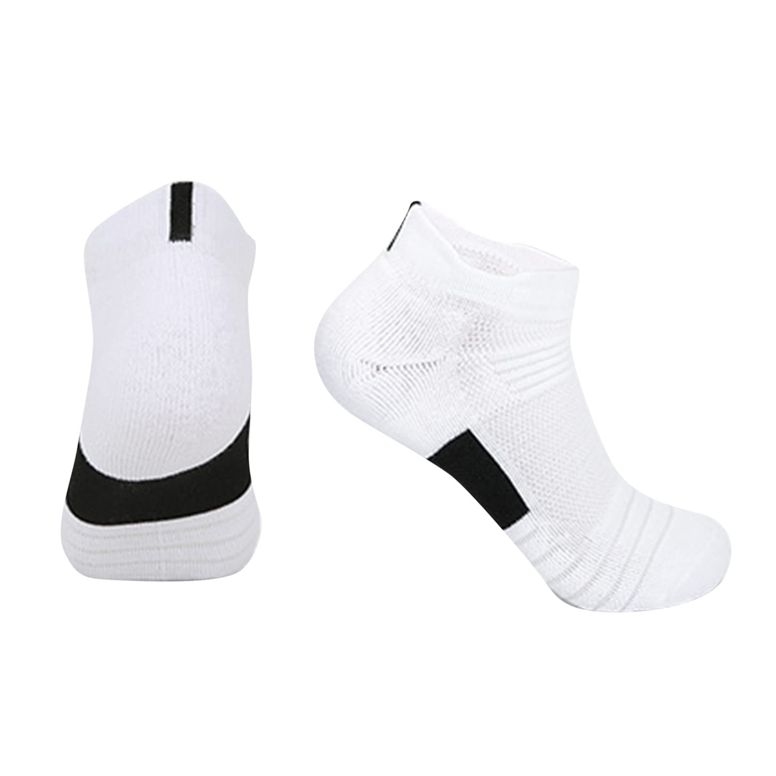 6 par skarpet do sneakersów dla mężczyzn i kobiet, bawełniane, sportowe, krótkie, oddychające, sportowe skarpety o głębokim kroju, przeźroczysty, rozmiar uniwersalny