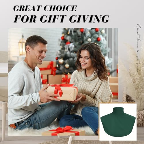 Image of Cutecrop Turtleneck Dickey Extra Large Fake Collar Detachable Dickey Collar Half Mock Turtleneck for Men Women