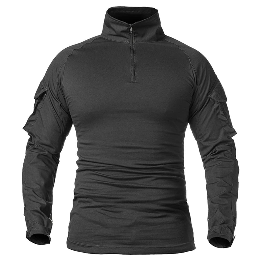 Camiseta de Combate Militar de Soldados para Hombres, Camisetas de Camuflaje de Manga Larga, Camisetas de Paintball