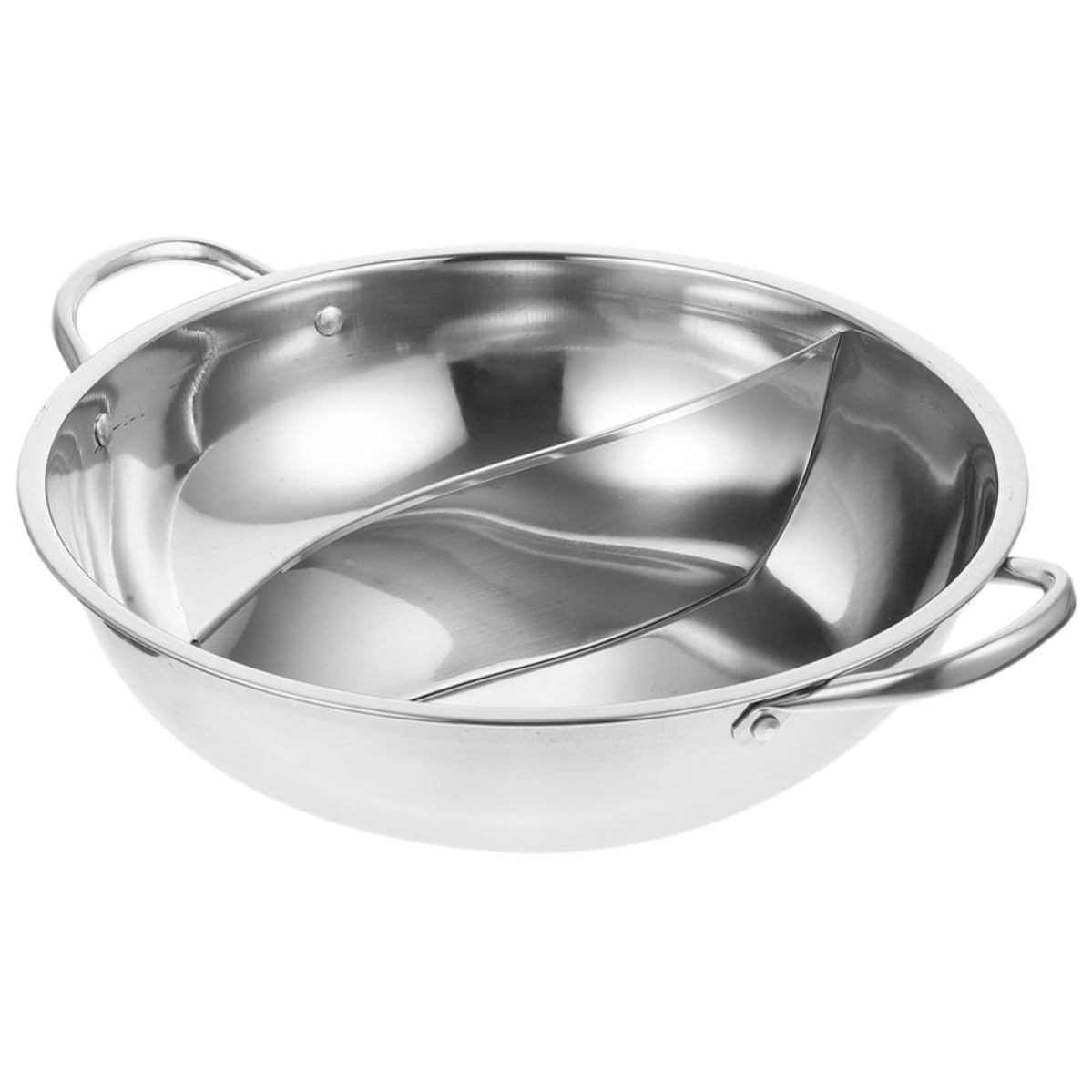 Casserole avec séparateur pour fondue chinoise et dîners en famille