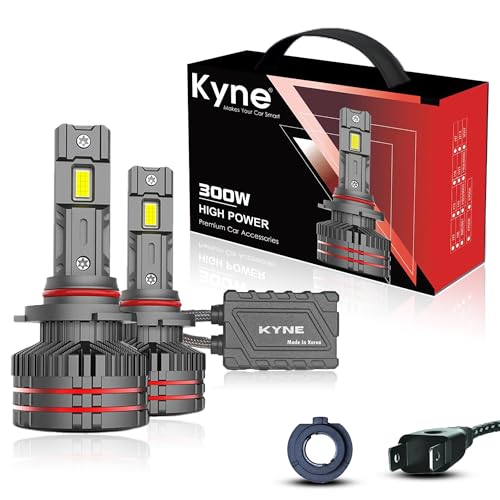 Image of KYNE 300W High Power Premium LED Headlights Bulb -H7 /H18 6000K Cool White, 30,000 Lumens Ultra-Bright, IP65 Waterproof with 2 YEAR WARRANTY (2 Year Warranty, H7 /H18)