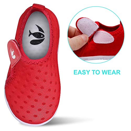 Image of FEETCITY Boys Girls Water Shoes Kids Aqua Socks Quick Dry Barefoot for Beach Swimming Pool