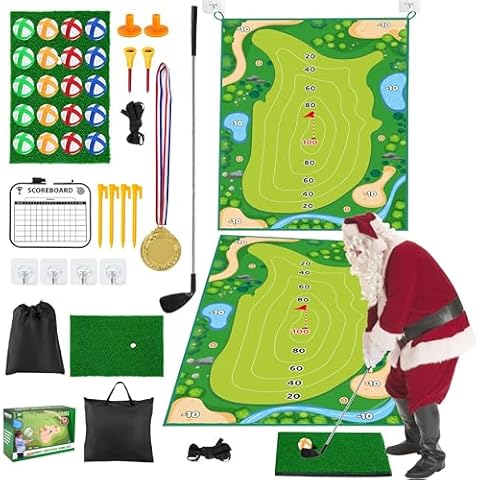 Dachenus Sticky Golf Chipping mat Set,chip and Stick Golf Game Large 4Ft x 6Ft Sticky Target for Indoor & Outdoor Fun – Perfect for Home, Patio Parties Family Gatherings Cover