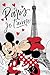 Minnie Mickey in Paris Fleecedecke Schmusedecke Kuscheldecke 100 x 150 cm