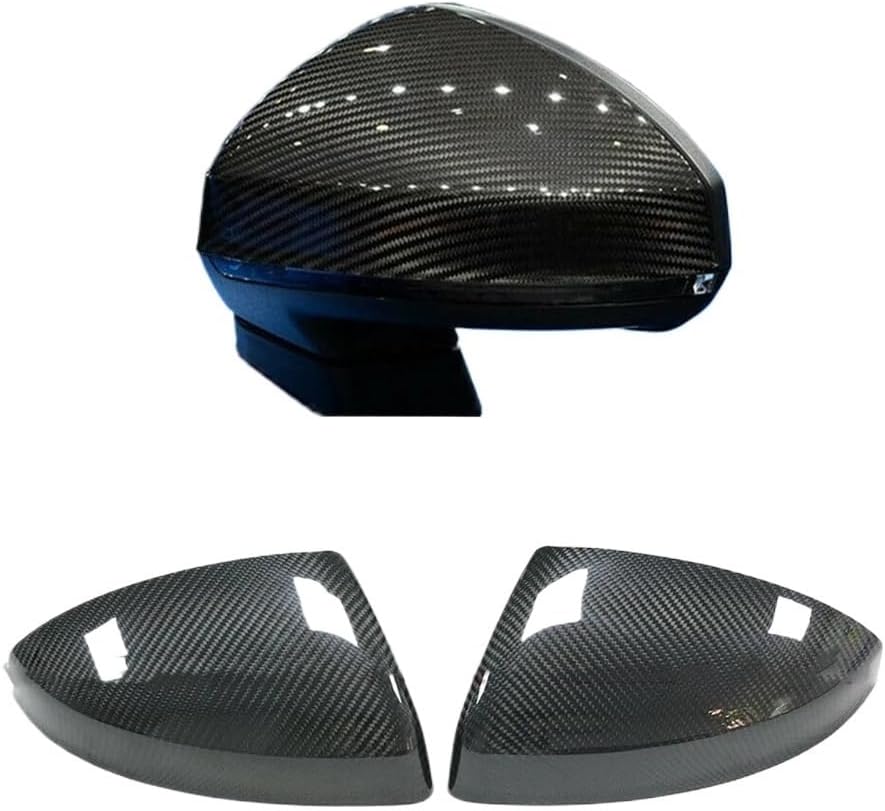 Audi MK3 R8 TT TTS 2015+ カーボンファイバーミラーカバー 非ランプ 車外装 リアビューキャップ リアビュー 