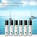 Nabila K Roll-on Perfume (Set of 6) with Essential Oils Alcohol-Free, All-Natural, Organic, Long-Lasting Fragrance - Travel-Size Perfume for Women - TSA Approved, 0.33 oz / 10 ml