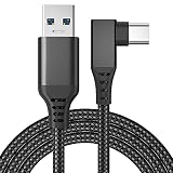 Taoke Câble de charge USB vers Type-C 3 m/10ft compatible avec Oculus Quest et Quest 2 Headse, Quest 2 Transfer Data Cable Link Cable (3M USB to Type-c)