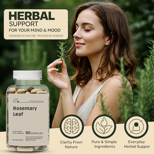 Just Plant Organic Rosemary Leaf Capsules