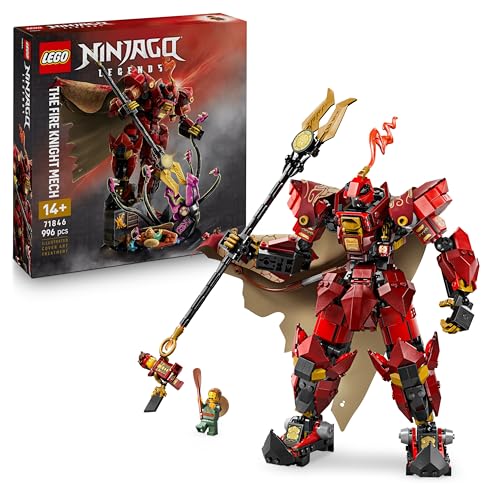 LEGO NINJAGO Der Feuerritter-Mech - Monstrosity Set mit beweglicher Figur,...
