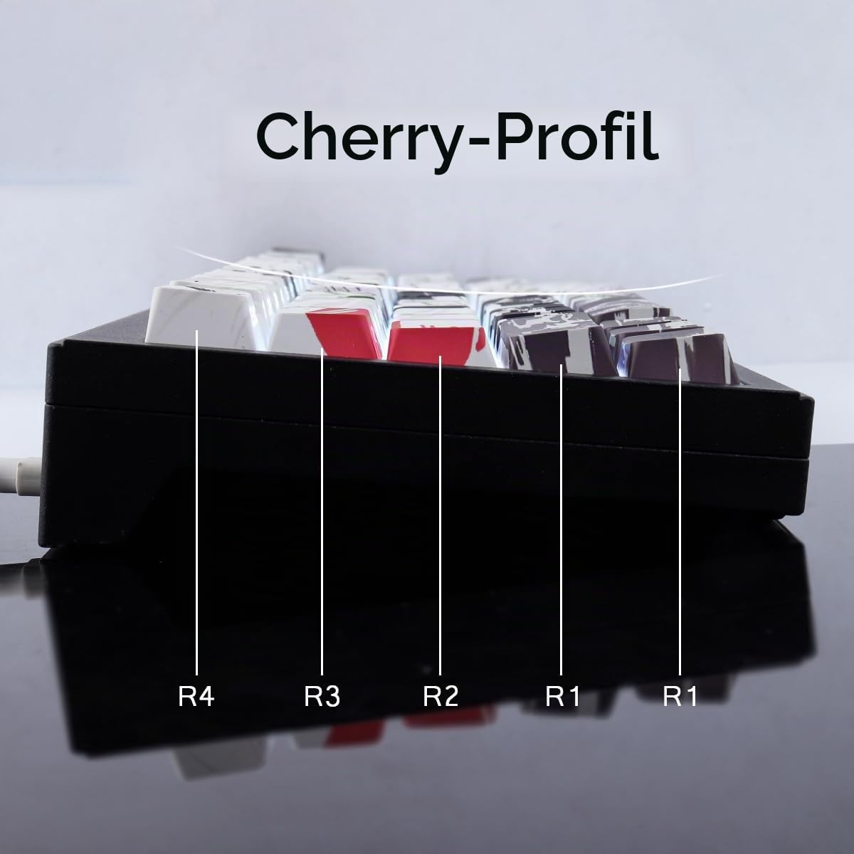PBT Keycaps 131 Keys Sunset Keycaps, Double Shot Shine Through Side Printed Keycap, Cherry Profile Dye Sublimation Keycap for Cherry MX Switch ANSI & ISO Layout Mechanical Keyboards