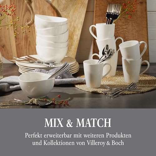 vivo by Villeroy & Boch – Voice Basic Tafelbesteck 30 teilig, 6 Personen, spülmaschinenfest, rostfrei, Besteck Set, Essbesteck, Messer Gabel Löffel Set, Cutlery Set, Vivo... – Bild 5
