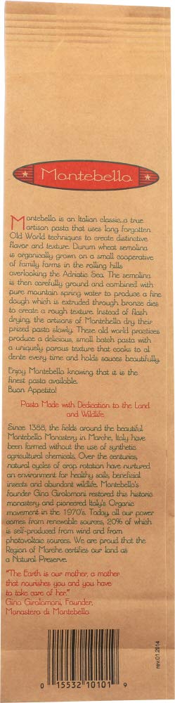 Montebello Organic Pasta Spaghetti -- 16 oz - 2 pc