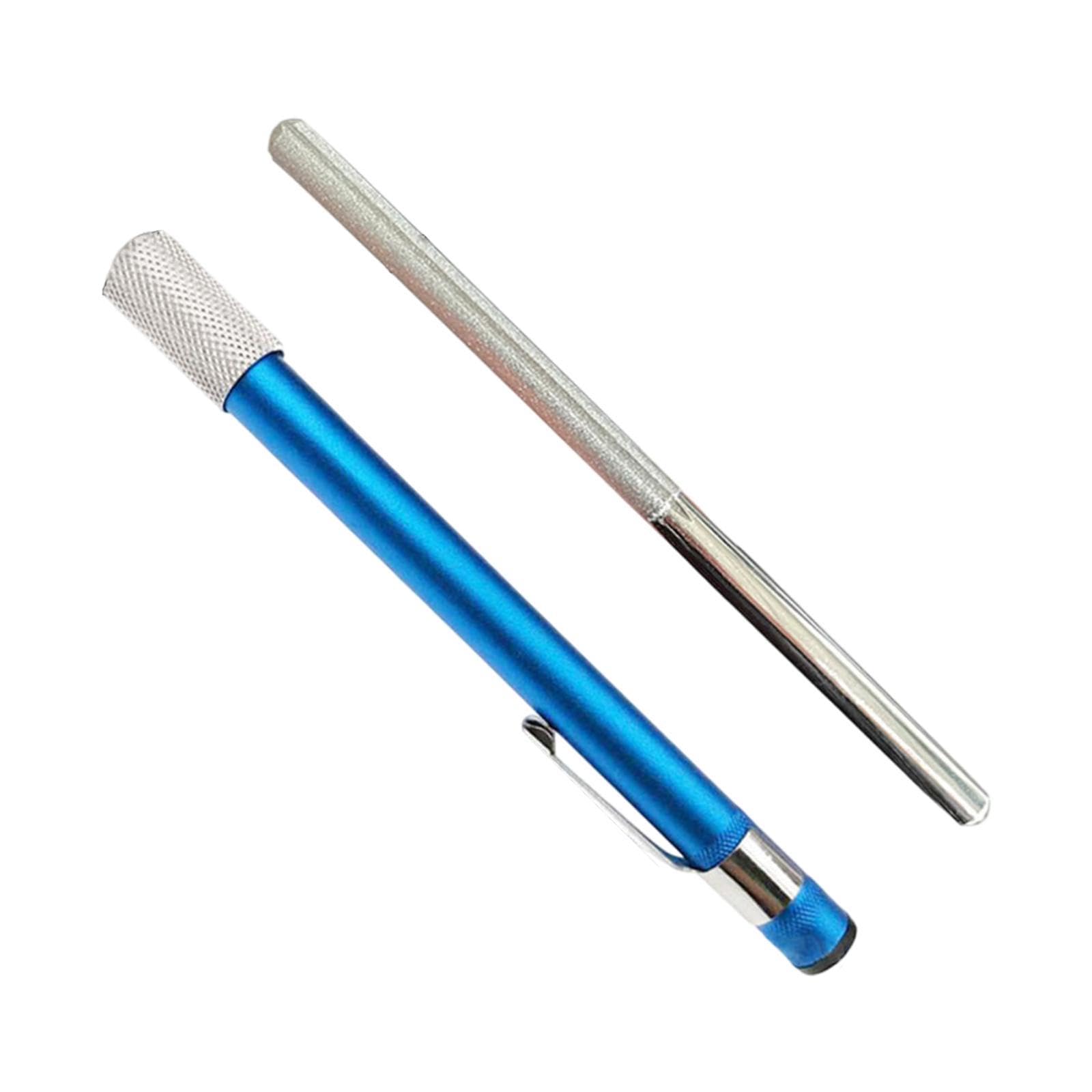 VELURA Diamond Sharpening Rod Supplies Portable for Fishing Hook Hiking Backpacking Blue and Single Head| Knives & Tools |Sporting Goods-image-7