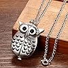 Avaner Pocket Watch Unique Vintage Owl Pocket Watches Retro Bronze Pendant Necklace Chain Gift for Girls Boys Kids #3