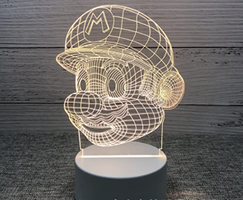 Luz de noche multicolor Luz de noche 3D Lámpara de mesa táctil junto a la cama Kawaii novedad Luz de escritorio creativa del niño adecuado como regalo para niños pequeños, niñas, niños, niños