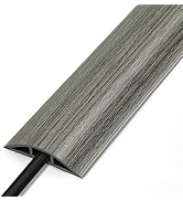 Floor Cord Cover 4ft, Brown Walnut Wood Cord Hider Floor Hide Extension Cords - View #3