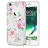 iPhone 6 case,iPhone 6s Case with Flowers, LUOLNH Slim Clear Chrome Gold Floral Pattern Soft Flexible TPU Back Cover Case for Apple iPhone 6/6s [4.7 inch] -G