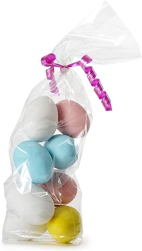 Miniatura 31 de Morepack Bolsas de celofán para golosinas, 200 bolsas transparentes de 3 x 5 pulgadas con lazos giratorios