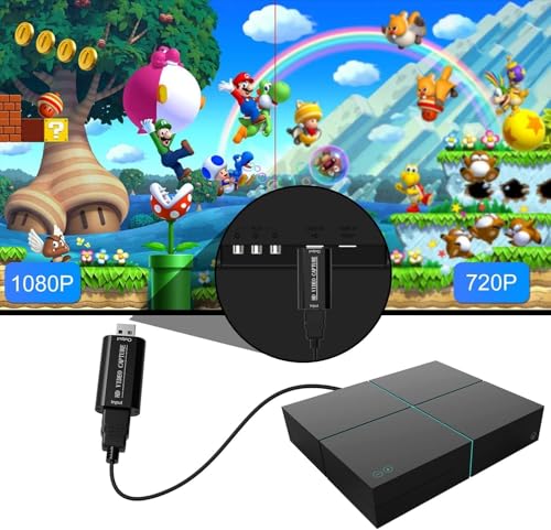 Image of VIXLW 4K HDMI Video Capture Card, Game Audio Adapter, HDMI to USB 2.0 Capture Card for Streaming Gaming Recording, Cam Link Card for Windows Mac OS Camera Nintendo Switch X Box OBS