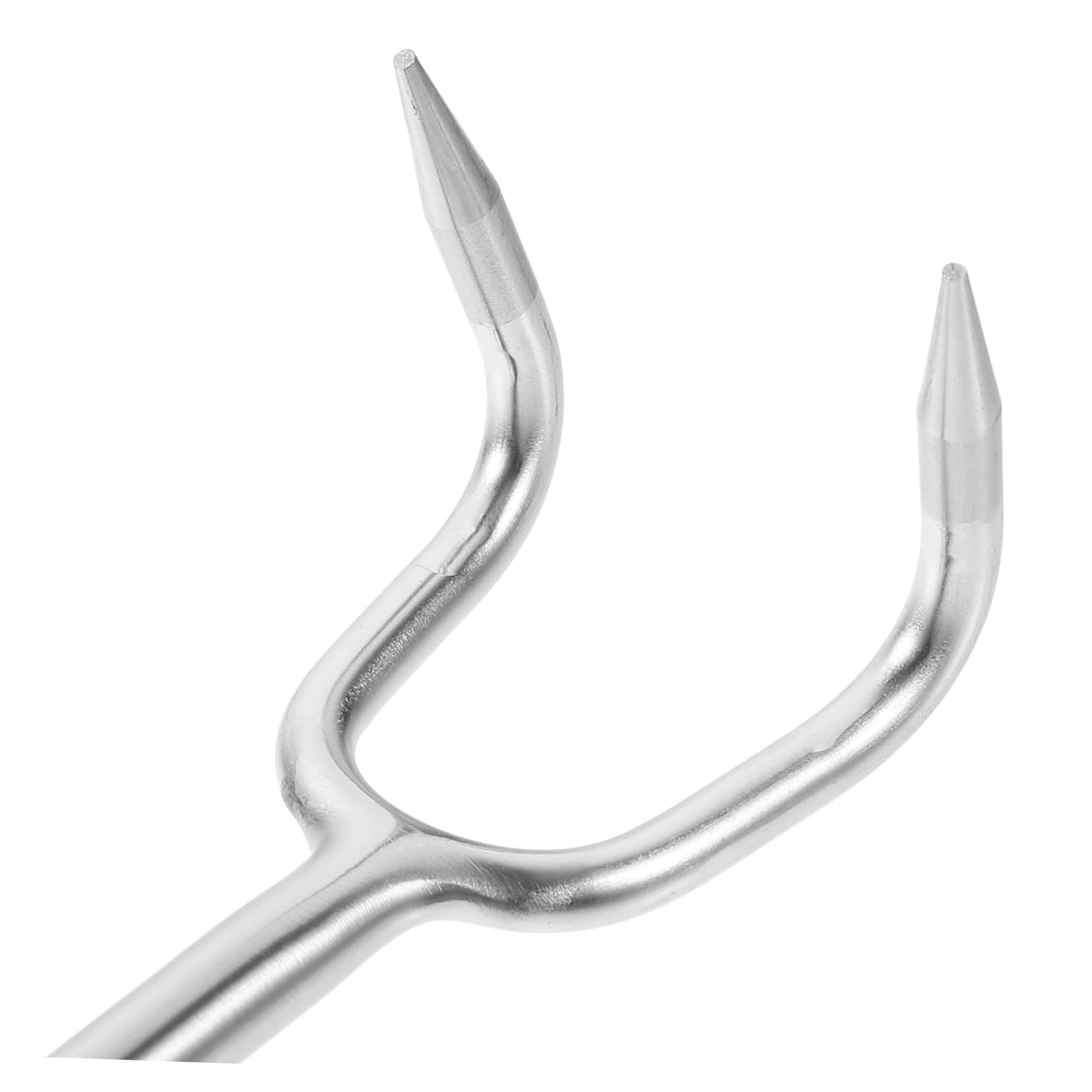 DECHOUS 304 Stainless Steel Meat Hook Food Flipper and Meat Turner Hook Bbq Meat Hook 30cm Long Handle Single Hook for Pork Turkey Ham Chicken Goose Roast