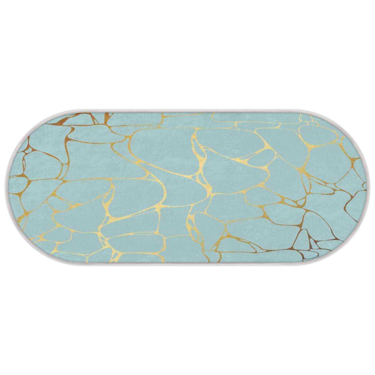 TropicalLife Dywanik o fakturze marmuru 50 x 120 cm, marmur nadruk długie włosy pogrubione dywaniki do pokoju kuchni domu łazienki wewnątrz antypoślizgowa mata podłogowa dywaniki