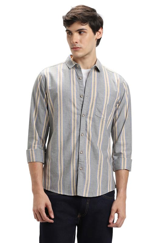 Chemise ajustée pour homme Dennis Lingo vêtement gris taille L tendance