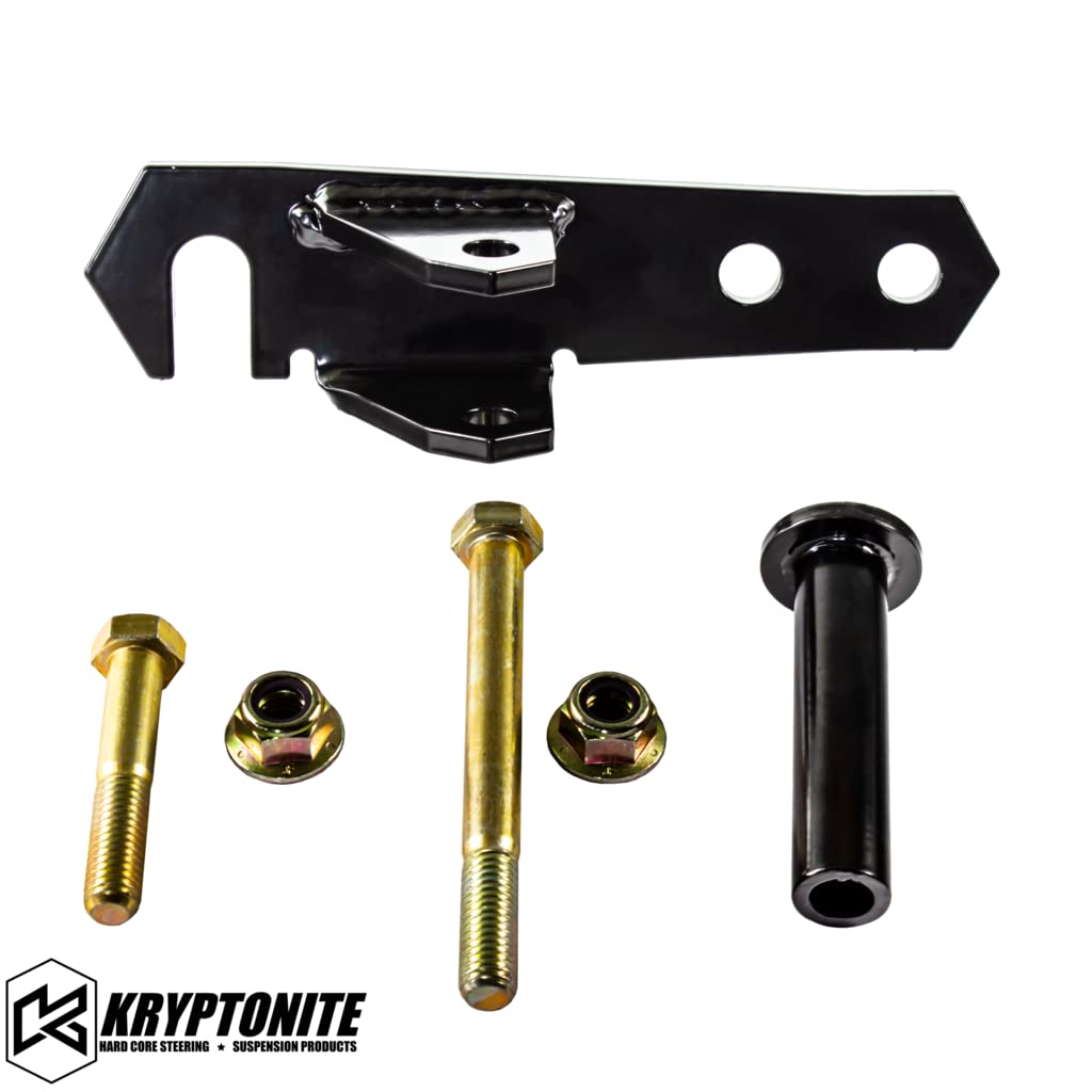 Kryptonite - Soporte estabilizador de dirección atornillado KRSS15 con amortiguador Bilstein compatible con camiones Silverado/Sierra 2500HD/3500HD 2015-2024 sin pestañas de fábrica