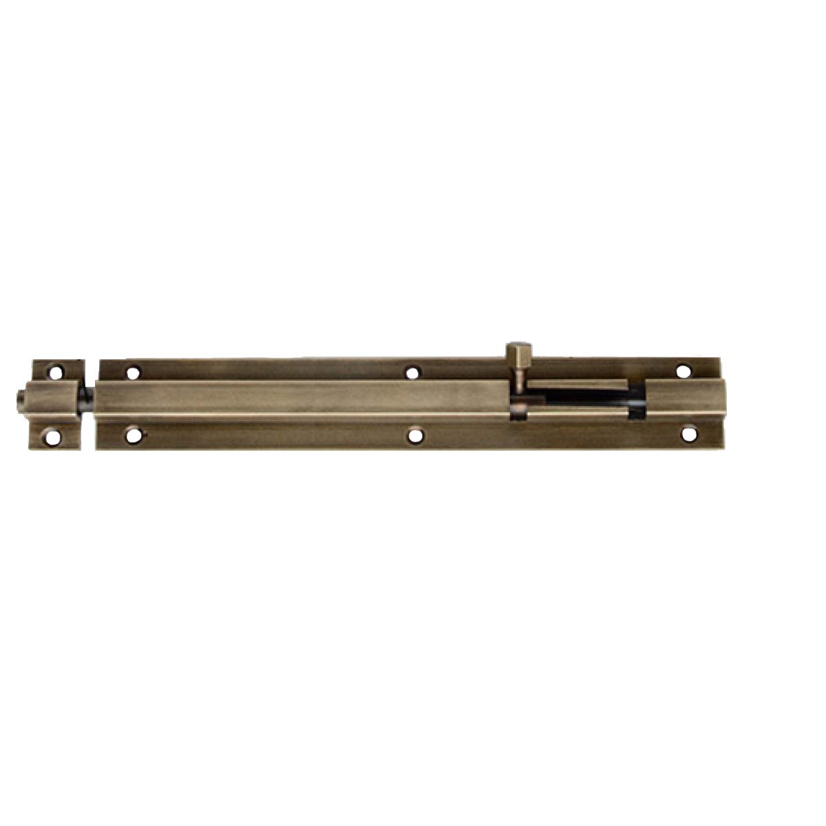 1 Pcs 212 x 25mm Antique Pure Copper Bolt Wooden Door Bolt Used for Securing Internal Doors for Bedrooms Bathroom Toilet Gate and Wooden Doors(Bronze Colour)