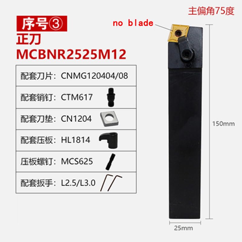Soporte de herramienta para tornos CNC MCBNR2020K12 miniatura 4