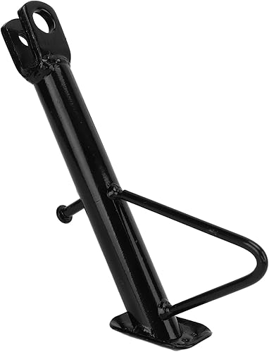 VBESTLIFE Soporte lateral para motocicleta, soporte lateral de acero inoxidable antideslizante para estacionamiento, estructura estable triangular