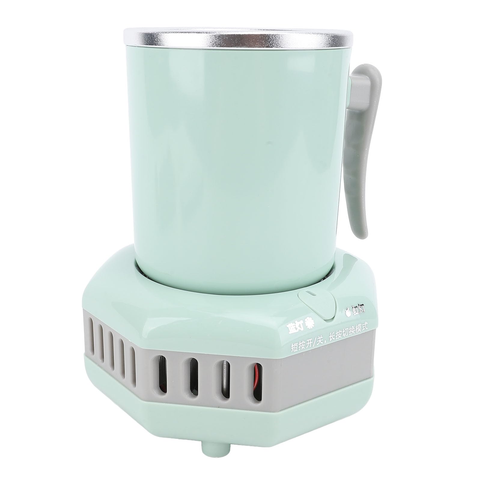 GLOGLOW Taza Enfriadora Eléctrica 420ml, Enfriamiento Rápido, Doble Función Calentador y Enfriador para Té, Café y Bebidas con Apagado Automático Base Antideslizante (Enchufe de la UE)