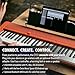 Casio Casiotone CT-S1 – 61-Key Touch-Sensitive Retro Keyboard | Sleek, Portable Design for Beginners to Pros | Stereo Grand Piano + 60 AiX Tones | USB-MIDI Connectivity | Red