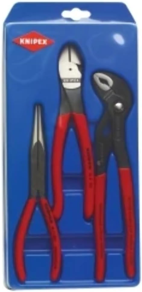 Plier Set 3Pc Long Nose,Diag Cutt,Cobra