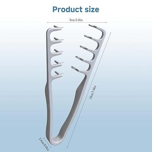 Miniatura 5 de Voluminous - Peine de pelo de dientes anchos para hombre, herramienta de peinado de levantamiento de raíces, dientes amplios para volumen en capas,