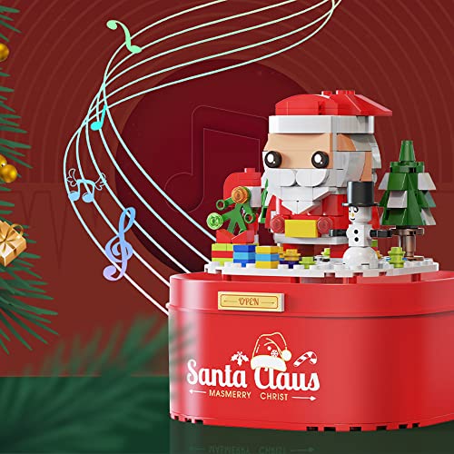 Majoma The Christmas Music Box Baustein Kreativserie Christmas Scene Spieluhr Bausatz Kompatibel Mit Lego-Technologie – Bild 6