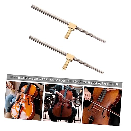 GOOHOCHY 2pcs Bow Screw Replacement Frog Fitting for Accessories Easy to Install for String Instruments for Musicians and Projects - Thumbnail 4