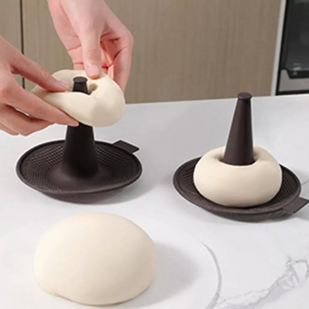 Donut Mold for Baking,Donut Pans Set,6 Pieces Pastry Molds for Bagel and Doughnut Cake Pans (6pcs,Coffee)
