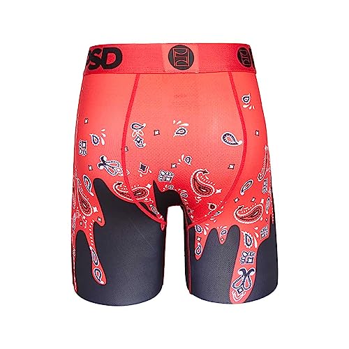 PSD Men's Bandana Melt Red Boxer Briefs, Red, XL4