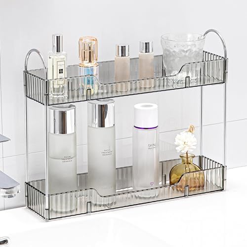 Amazon.com: CESTATIVO Bathroom Organizer Countertop, 2 Tier Vanity Tray ...